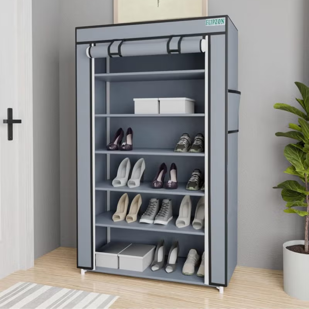 FLIPZON Premium 6-Tier Shoe Rack – Space-Saving, Durable & Stylish Storage Solution