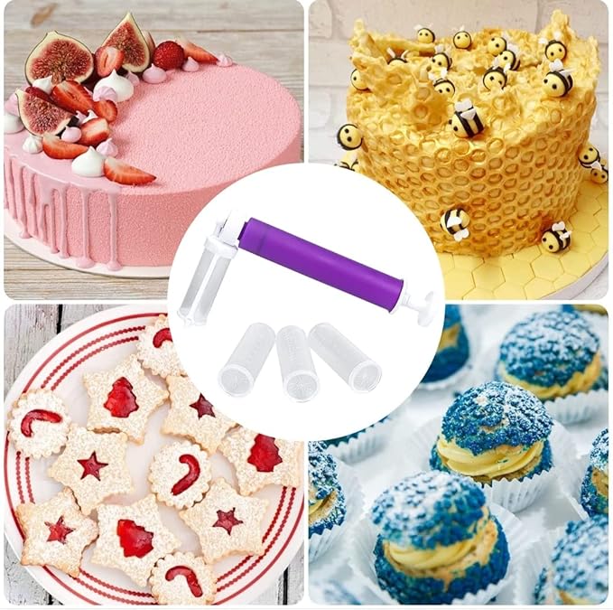 Cake Decorating Pump Set โ Ergonomic Piping Tool with Multi-Style Nozzles