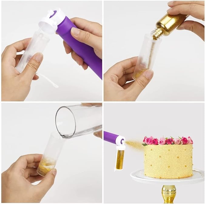 Cake Decorating Pump Set โ Ergonomic Piping Tool with Multi-Style Nozzles