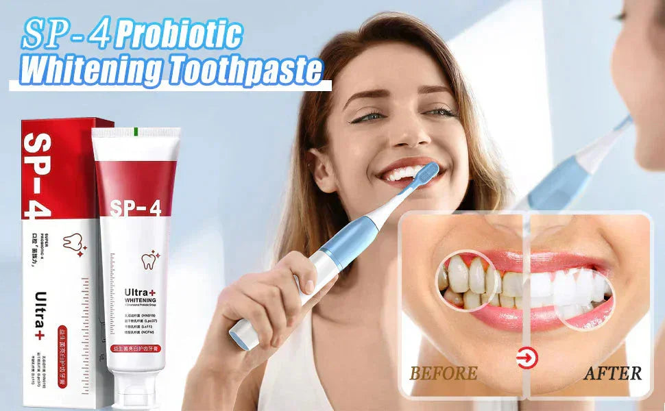 Yayashi SP4 Oral Care Probiotic Whitening Toothpaste 120g – Shine Brighter, Remove Years of Coffee, Tea & Smoking Stains Big Mart