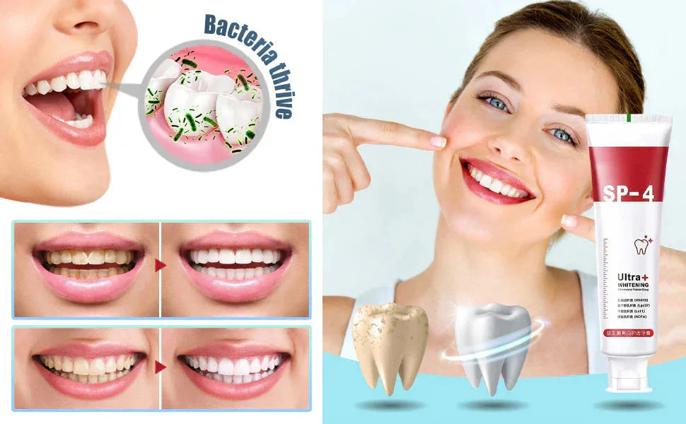 Yayashi SP4 Oral Care Probiotic Whitening Toothpaste 120g – Shine Brighter, Remove Years of Coffee, Tea & Smoking Stains Big Mart