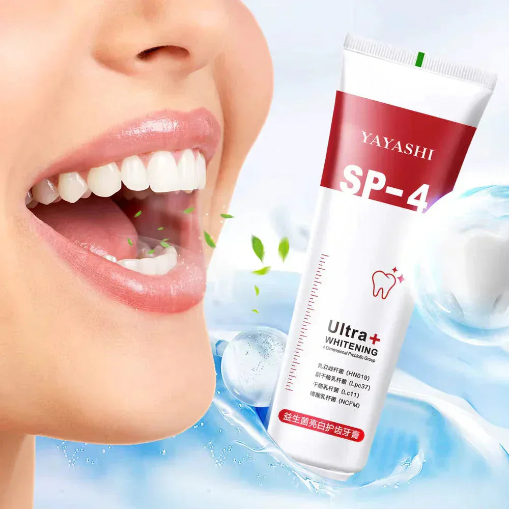 Yayashi SP4 Oral Care Probiotic Whitening Toothpaste 120g – Shine Brighter, Remove Years of Coffee, Tea & Smoking Stains Big Mart