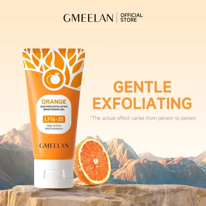 Orange Exfoliating Gel Gentle Deep Cleansing for Face & Body 🍊
