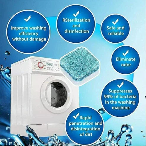 12 Tablets Pack - Washing Machine Cleaning Tablets homsfy