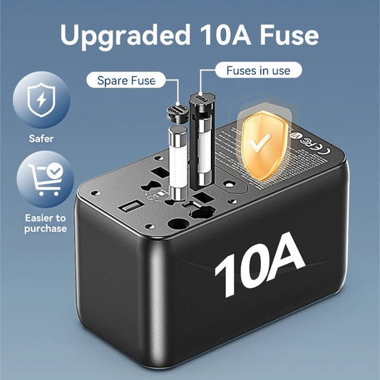 120W Universal Travel Adapter PD 65W