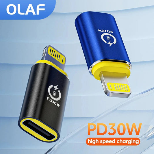 Olaf USB C To Lightning Adapter For IOS Male to Type C Female Converter For iPhone 14 13 11 macbook PD30w Fast Charging Adaptor