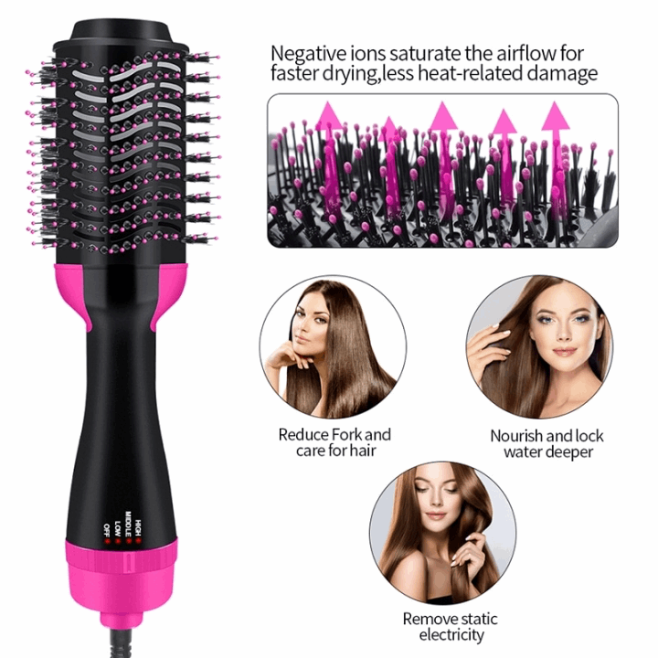 Hot Air Comb 2 In 1 Multifunctional Hair Dryer homsfy